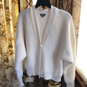 Point Sur white cardigan xxl